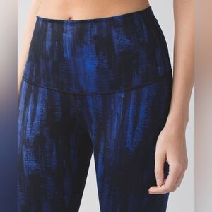 Lululemon Wunder Under Leggings in Blue Night Sky High Rise Legging